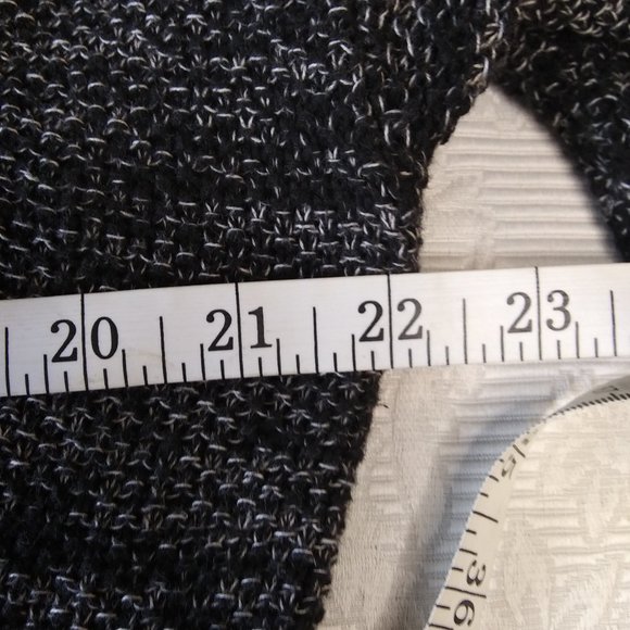 H&M | Black with White Cotton Tunic Sweater | M | Business Casual Classic - Picture 10 of 12